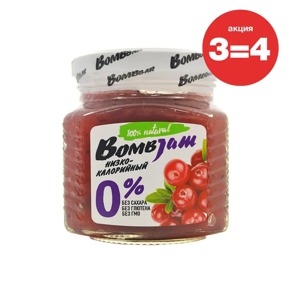 Сиропы и джемы Bombbar BombJam 250 г Россия Банан/манго|Спортивное питание| |