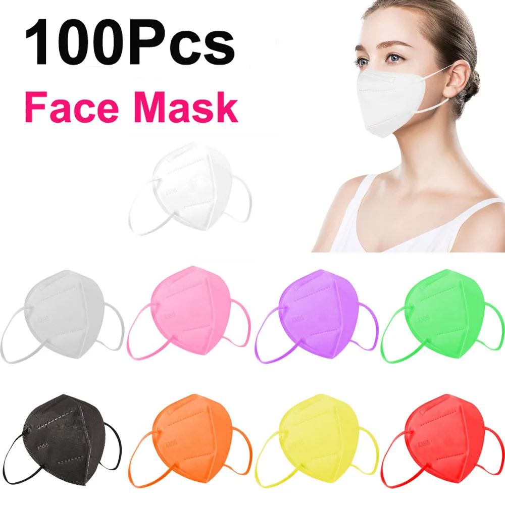 Одноразовая маска для лица носа 5 ти слойное покрытие PM2.5 Противопылевой