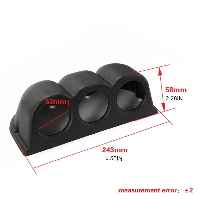 

52MM Universal Auto Modified Instrument Meter Rack, Car Gauge Holder forTriple
