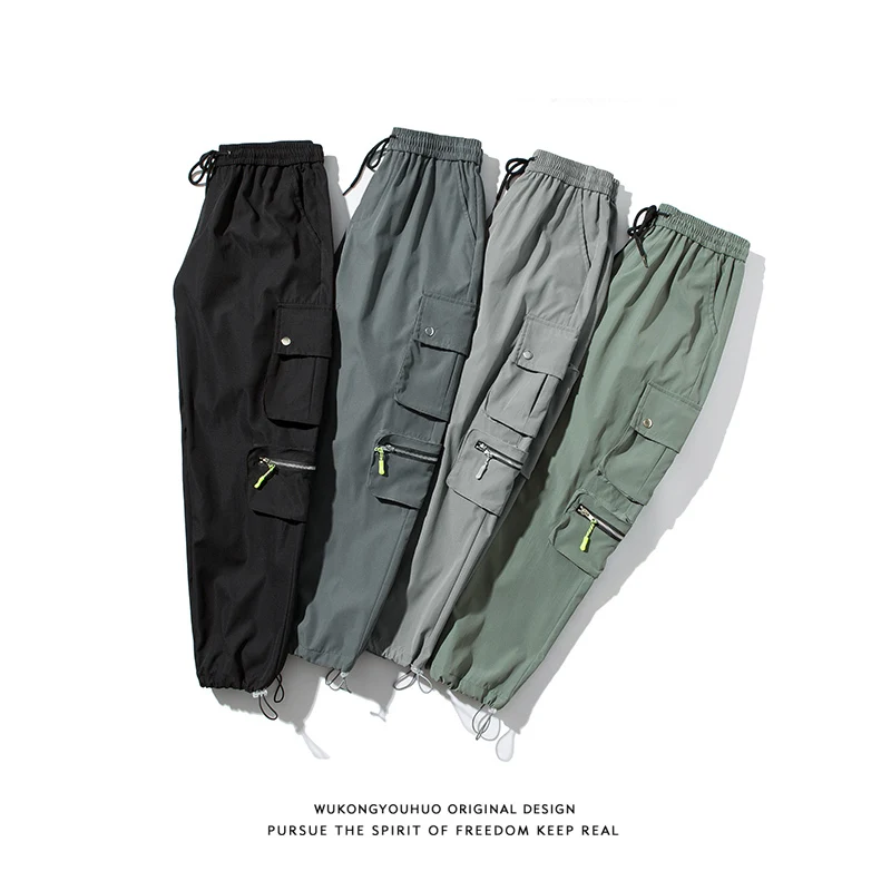 

Штаны мужские спортивные, с несколькими карманами, свободные, в стиле хип-хоп, размеры до 5XL, 2021