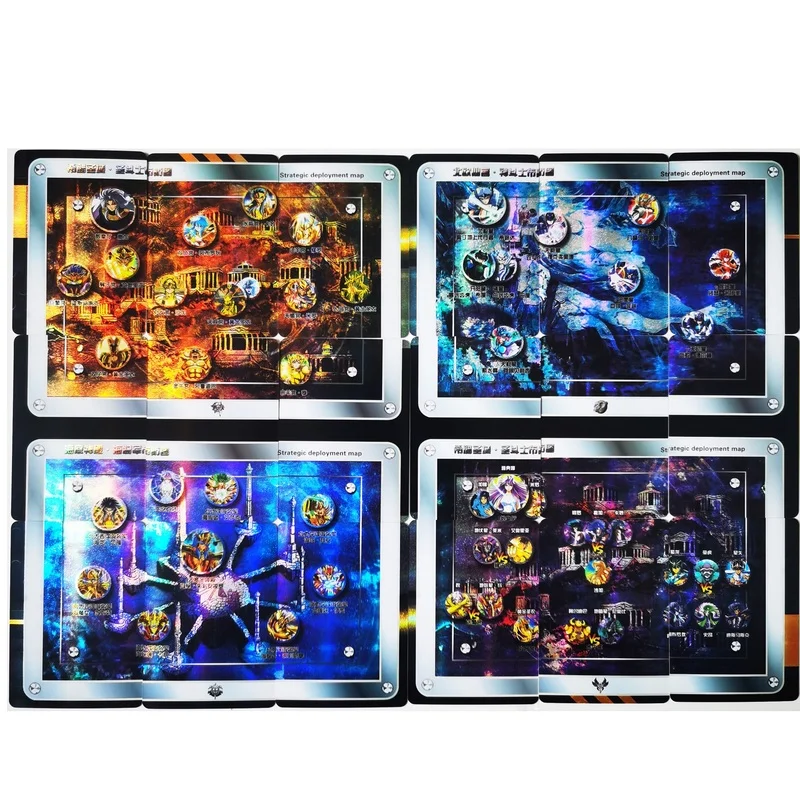 

18pcs/set Saint Seiya Map Collection Golden Underworld Nordic Sea King 18in1 Hobby Collectibles Game Anime Collection Cards