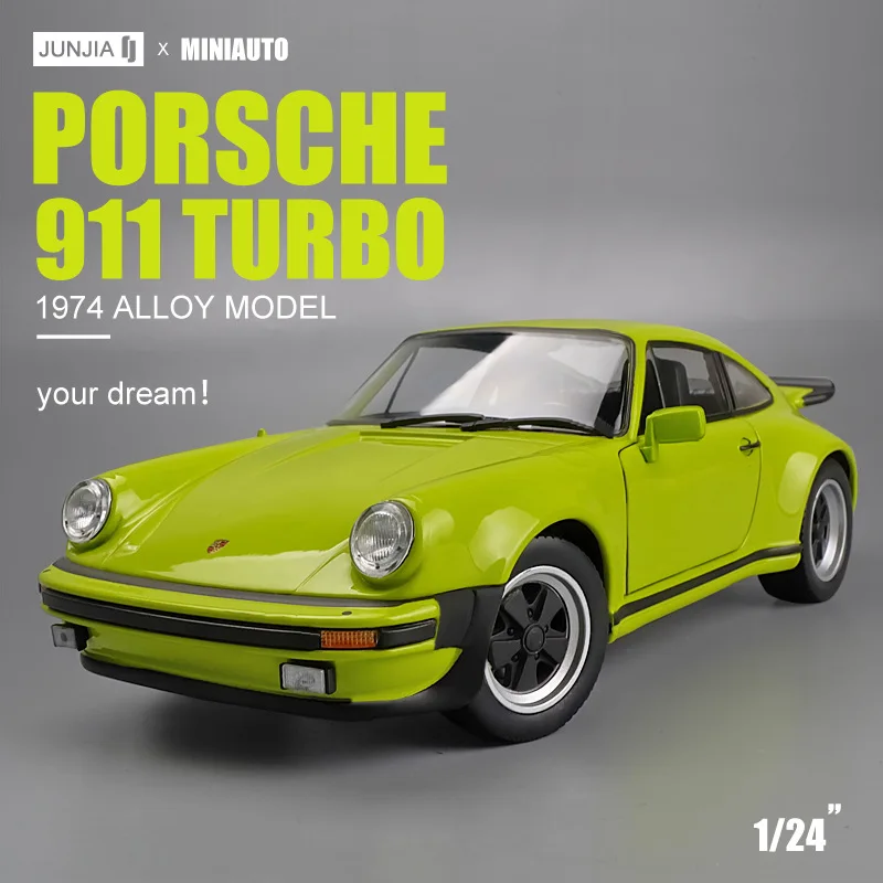 Модель спортивного автомобиля Welly 1:24 Масштаб 911 турбо игрушечная имитация литых