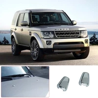for land rover discovery 3 discovery 4 2004 2016 car styling abs silver wiper nozzle cover machine cover water spray trim cover