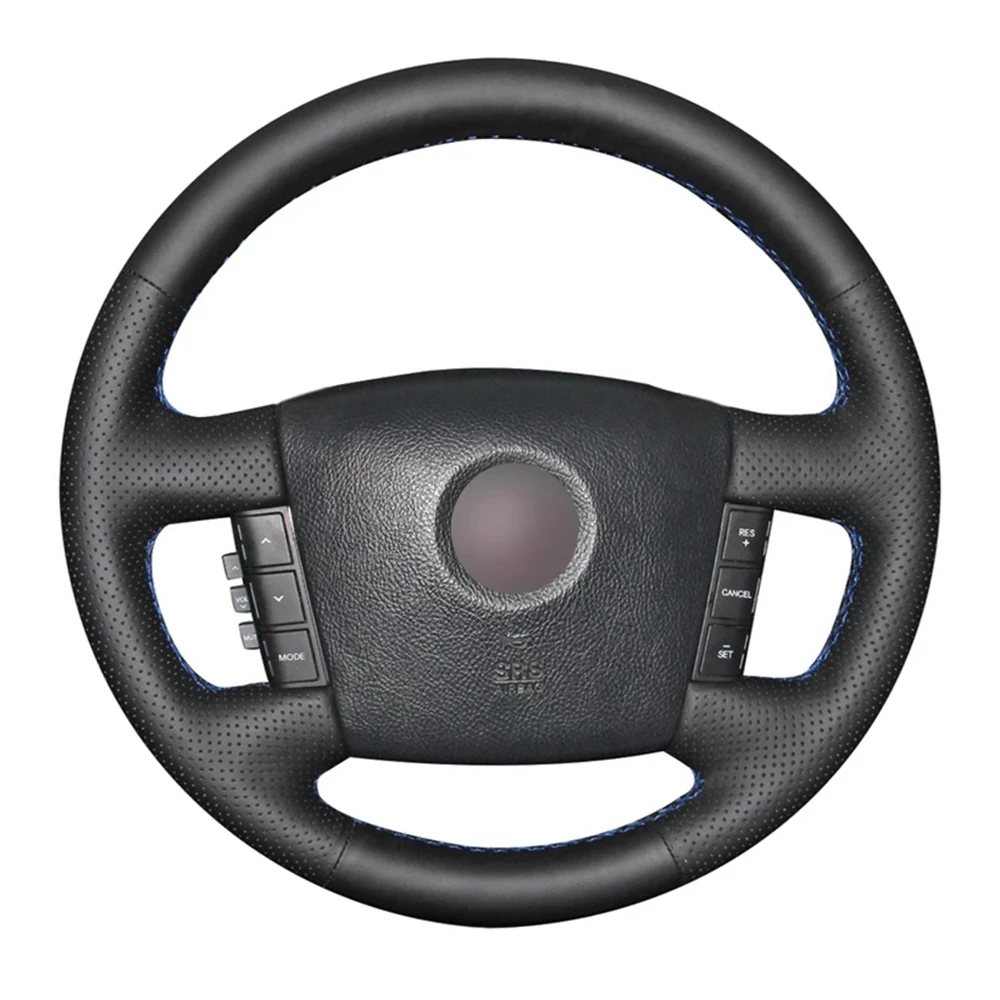 

Non-slip Black Artificial Leather Car Steering Wheel Cover For Kia Borrego 2008 2009 2010 2011 2012 2013 2014 2015 Accessories