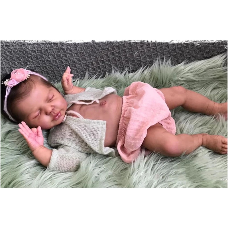 

19’’ Baby’s Lifelike Doll Kits Reborn Simulation Toy Toddlers Great Gift Educational Creative Assembly Doll w/ Arm Legs