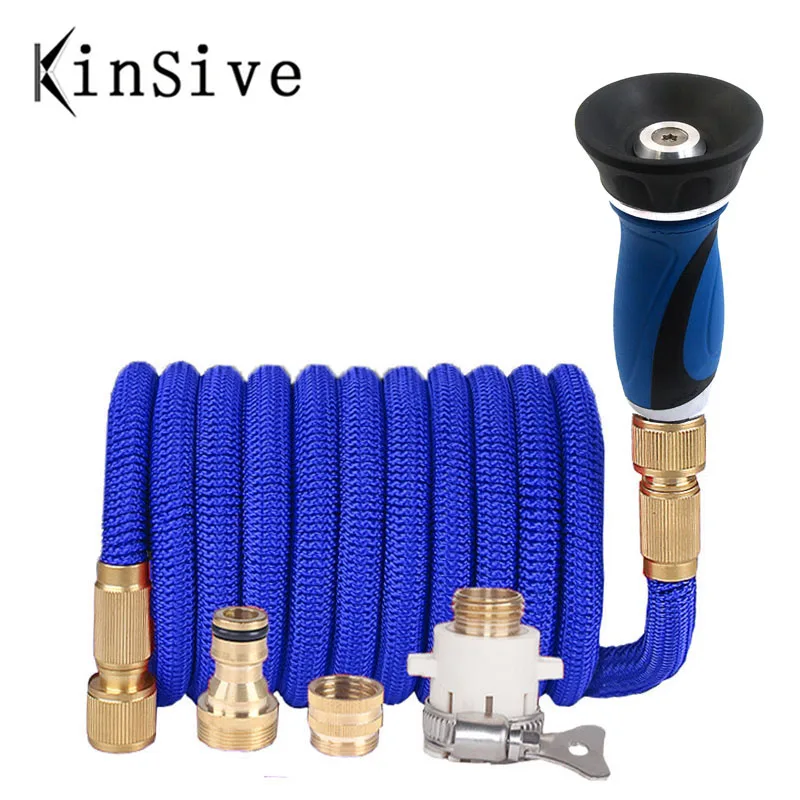 

Садовый шланг для полива, шланг для орошения, гибкий садовый шланг, насадка, портативный, высокое давление, мойка автомобиля, водяной пистол...