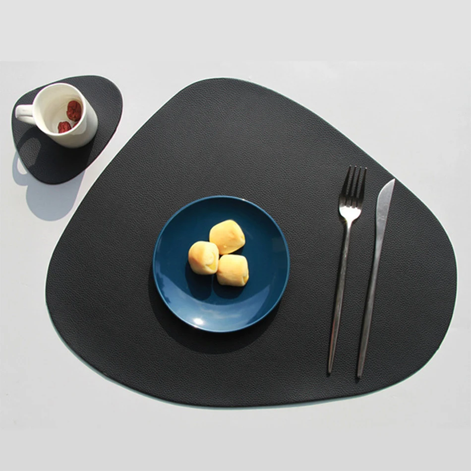 Из искусственной кожи Подставка коврик для стола теплоизоляция и нескользящая