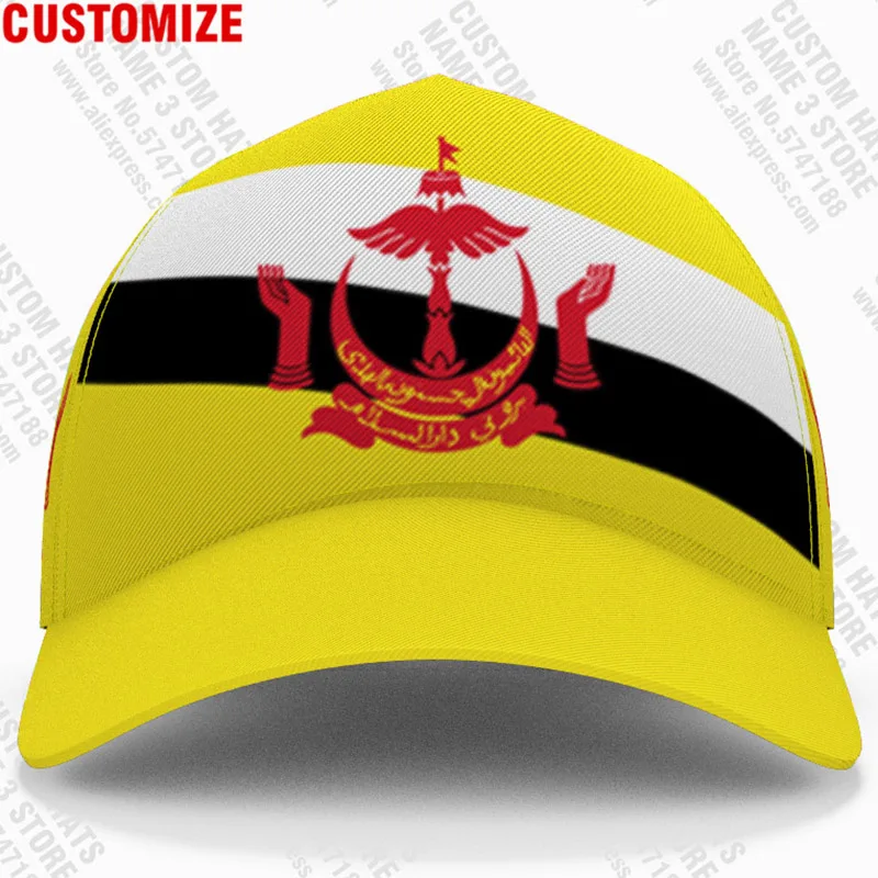 Бейсболки с логотипом команды Бруней кепки индивидуальным именем и номером для