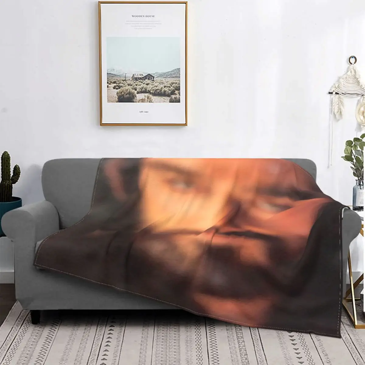 

Thorin-Manta de tela escocesa con capucha para el hogar, cobertor para cama, sofá, playa, textil de lujo, 1 unidad