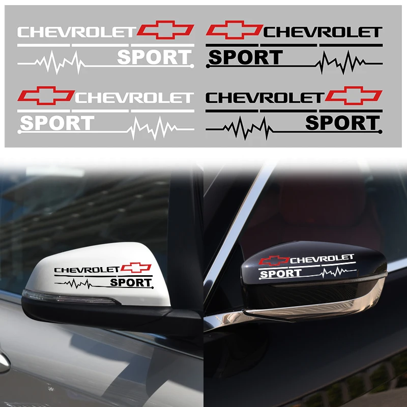 

2PCS Car Rearview Mirror Sticker Body Decal For Chevrolet Cruze Captiva Lacetti Spark Trailblazer Niva Auto Styling Accessories