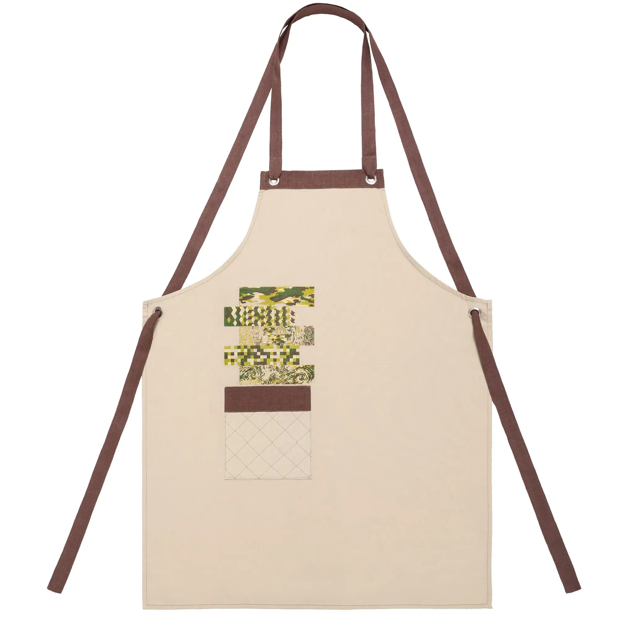 Фартук Искусство камуфляжа бежевый Принтэссенция лен камуфляж унисекс мастер