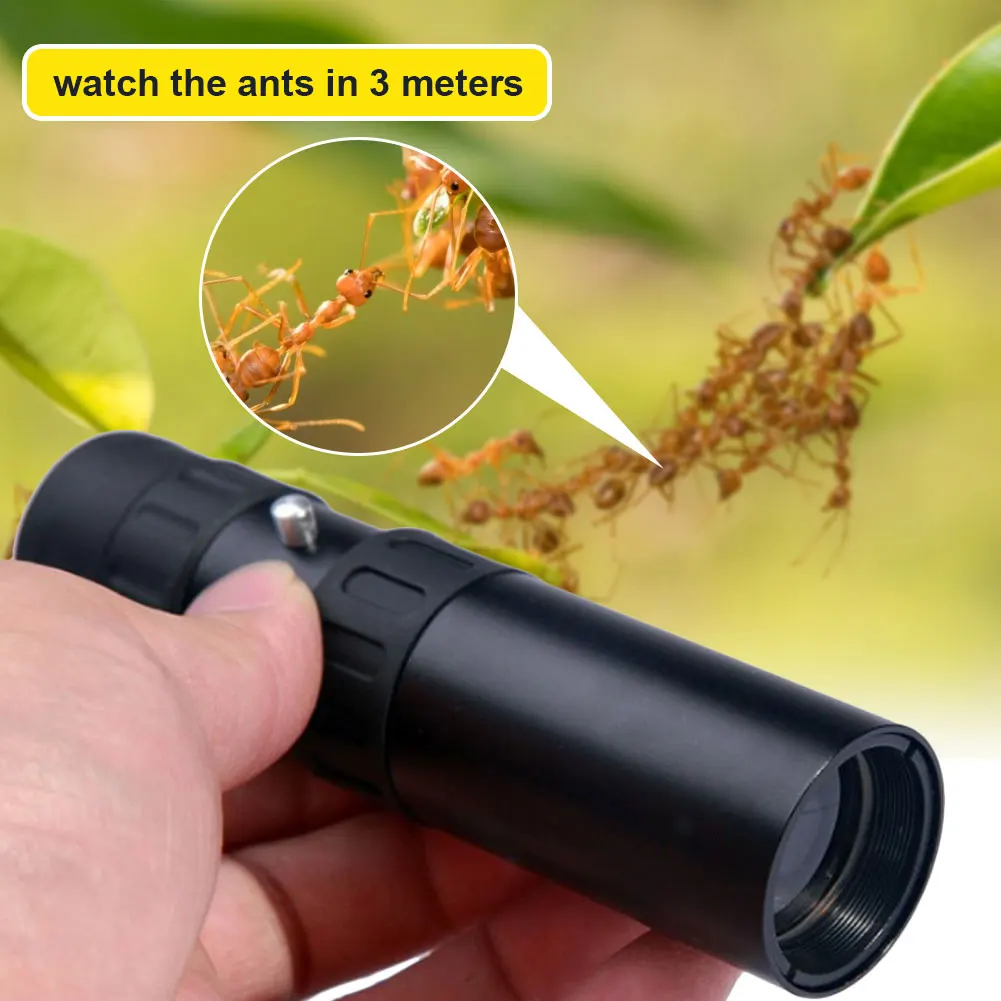 

Metal Monocular Telescope 10-30x25 Zoom High Quality Monocular Binoculars Telescope Supports Smartphone with Light Night Vision