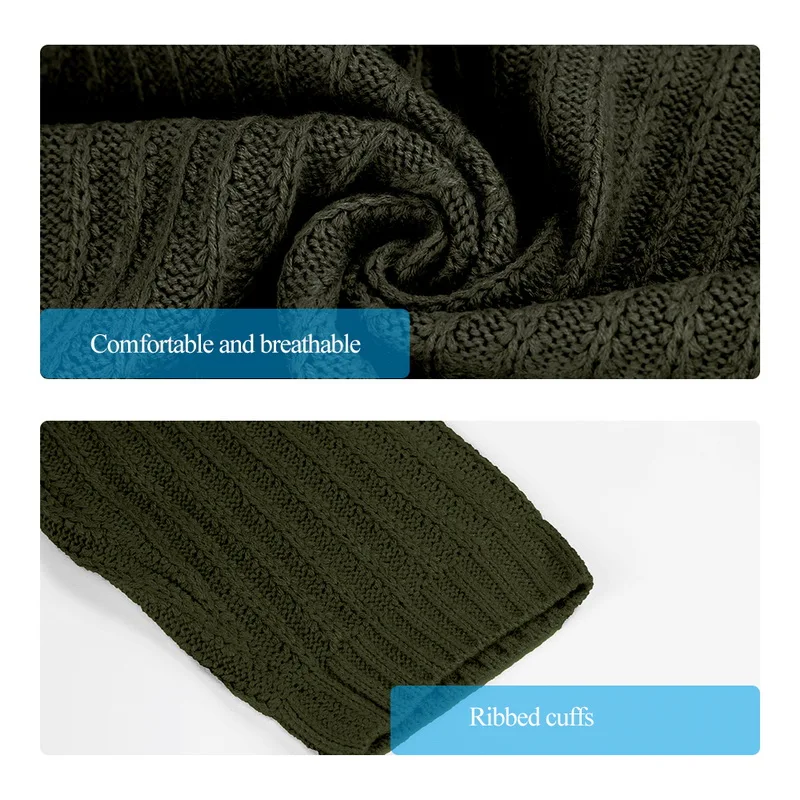 HEFLASHOR плюс размер 3XL мужской кардиган трикотажные свитера 2019 осень стильная