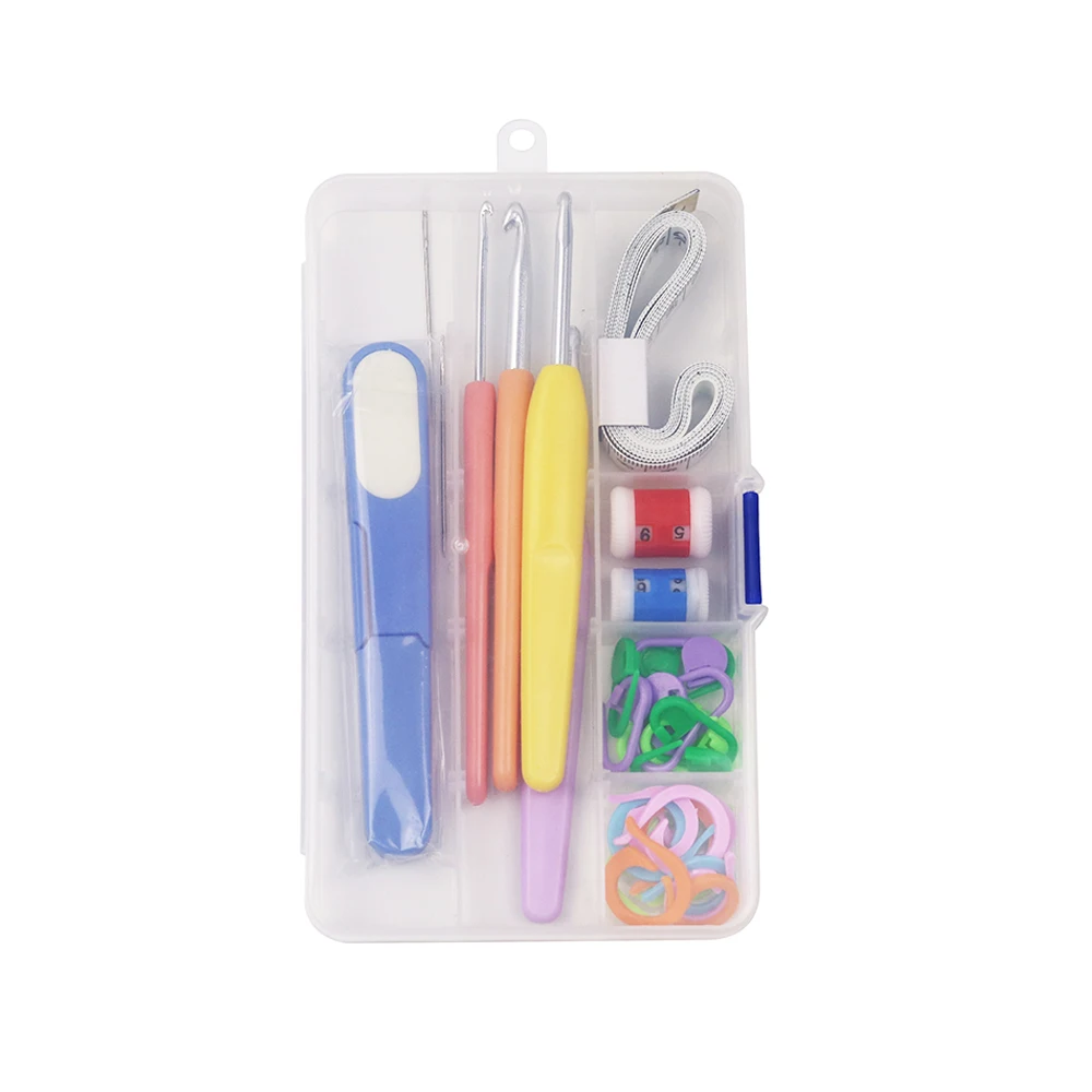 Набор крючков для вязания спицы фломастеры инструменты крючком аксессуары с