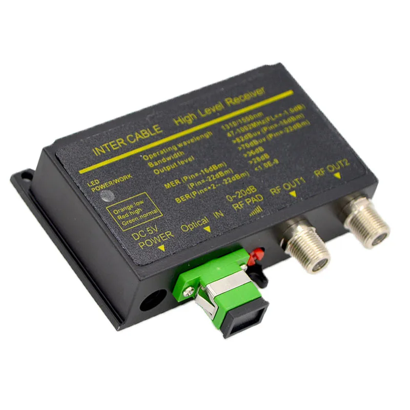 Оптический приемник CATV mini Knot SC APC FTTH OR31 1260 нм до 1600 Нм цифровой аналоговый