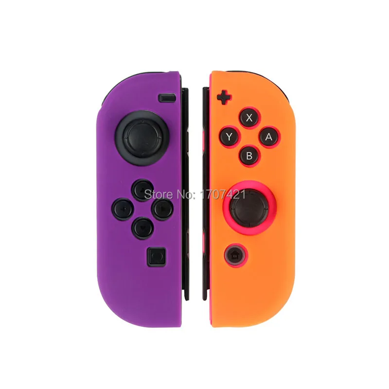 Силиконовый резиновый чехол-накладка для kingd Switch Joy Con контроллер для kingdoswitch NX NS Joycon Grip - Цвет: J