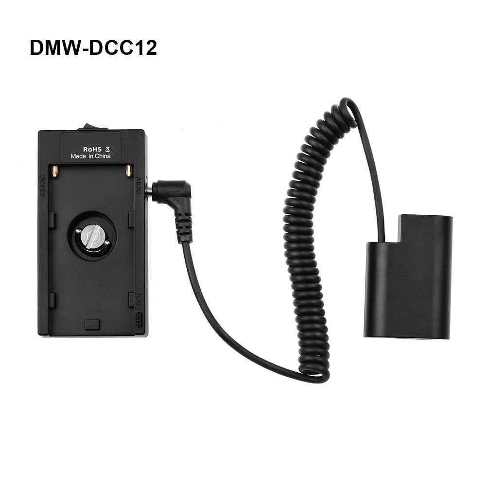 

Адаптер держателя аккумуляторной батареи NP-F970 F750 + Макет DMW-DCC12 Аккумуляторный соединитель для камер GH3/GH4/GH5/GH5S/G6/7/G80/81 // 85/FZ2500