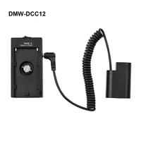 np f970 f750 battery plate holder adapter dmw dcc12 dummy battery coupler for gh3gh4gh5gh5sg67g808185fz2500 cameras