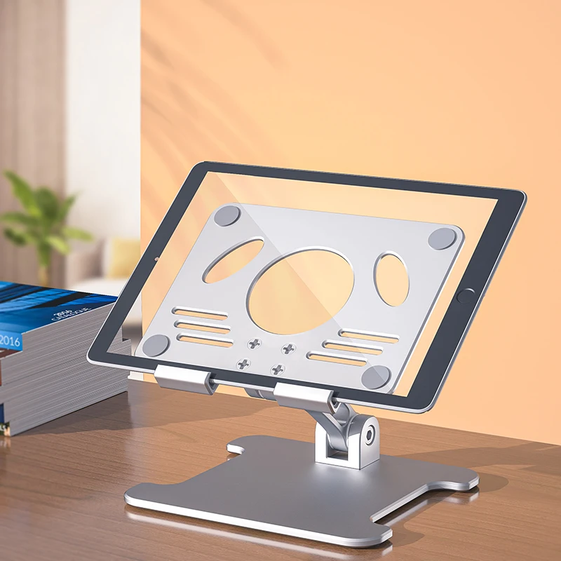 

Складная универсальная настольная подставка для планшета IPad 12,9 дюйма, алюминиевый сплав, вращающийся держатель для планшета для Samsung Huawei, т...