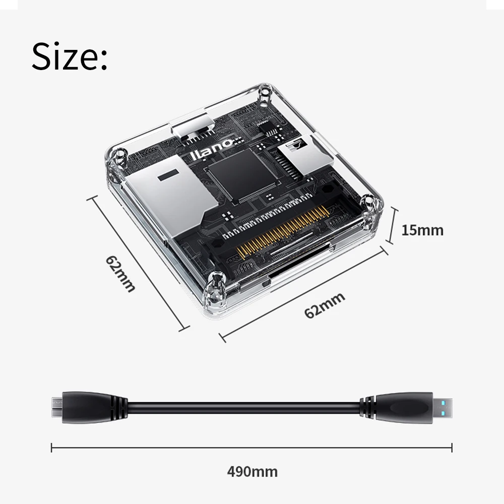 Многофункциональный считыватель карт памяти LLANO передача SD/TF/CF/MS/Micro SD USB 3 0