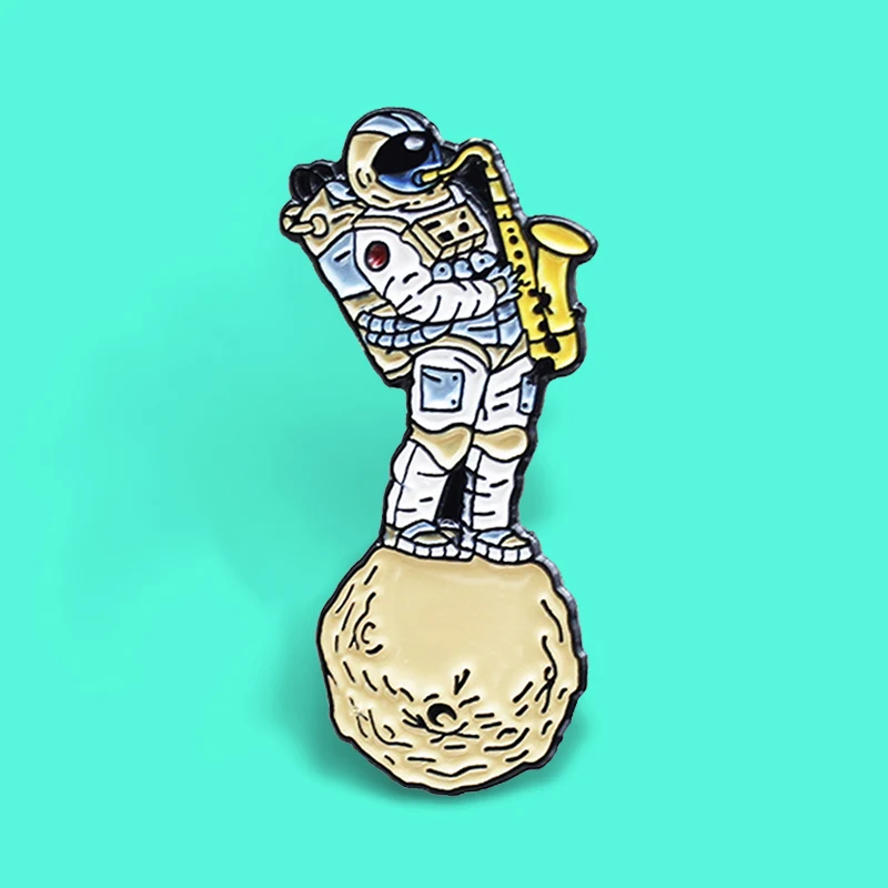 Эмалированная брошь астронавта Sax модные броши с астронавтом сумка для одежды