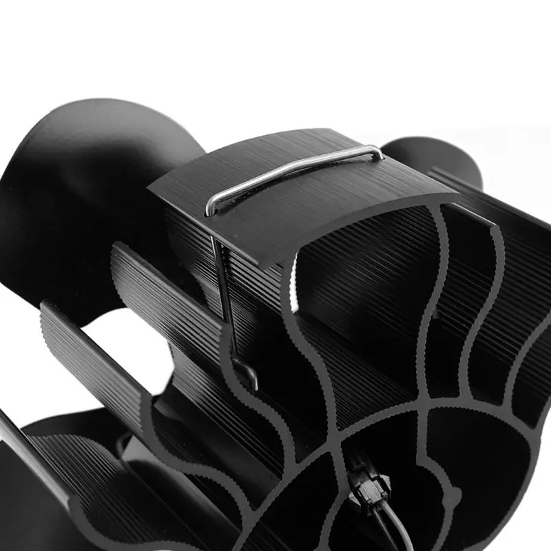 

4-Blade Heat Powered Wood Stove Top Fan For Wood Log Burner Heaters Fireplace Eco Friendly Fans 27RB