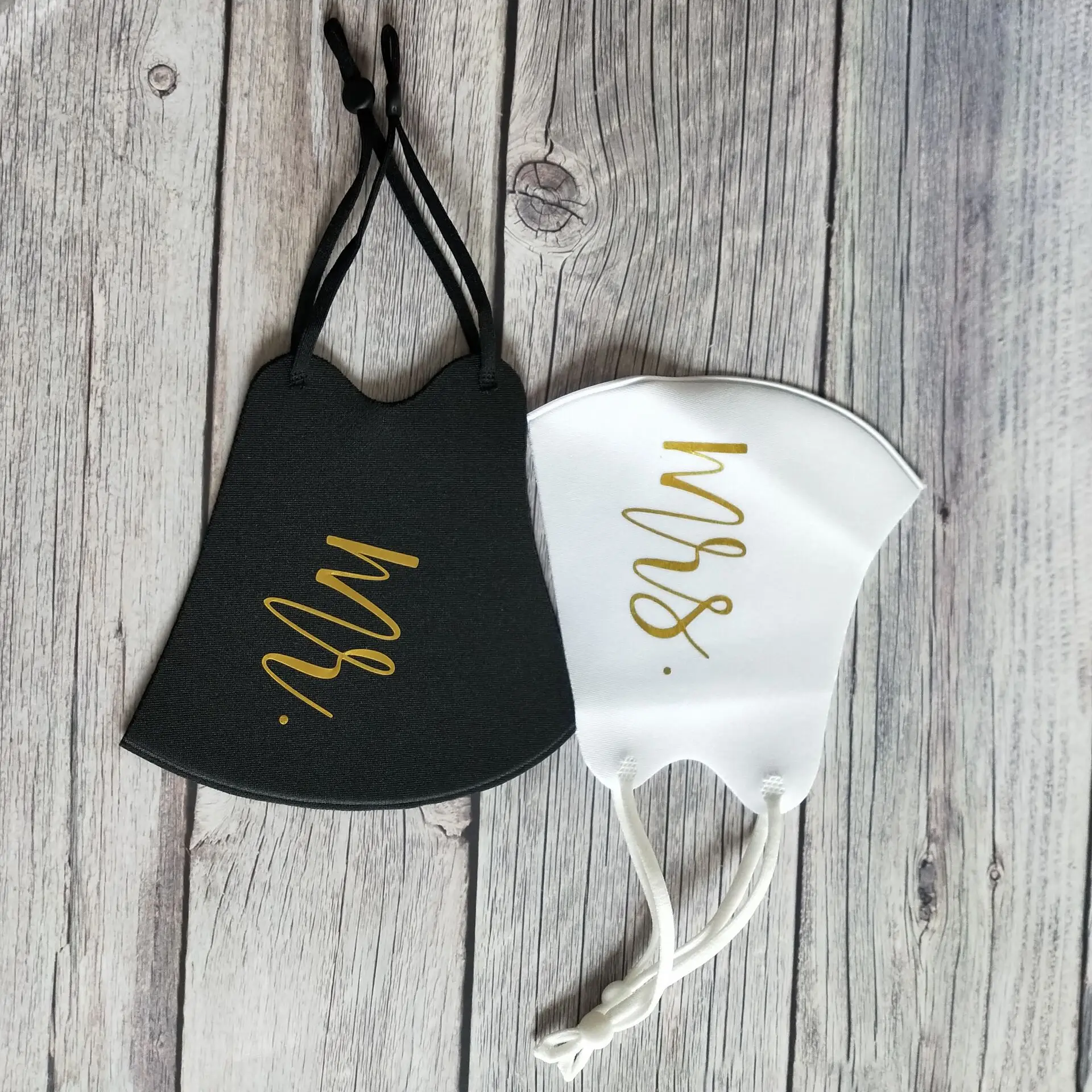 Зеркало Золото Mr Mrs Свадебные маска для лица с регулируемым взрослых маски на