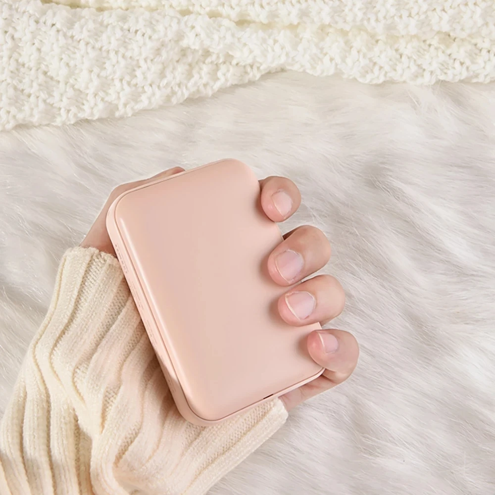 

Cute Small Soap Portable USB Winter Hand Warmer Rechargeable Mobile Power Bank Double-sided Heating for New year Christmas gifts