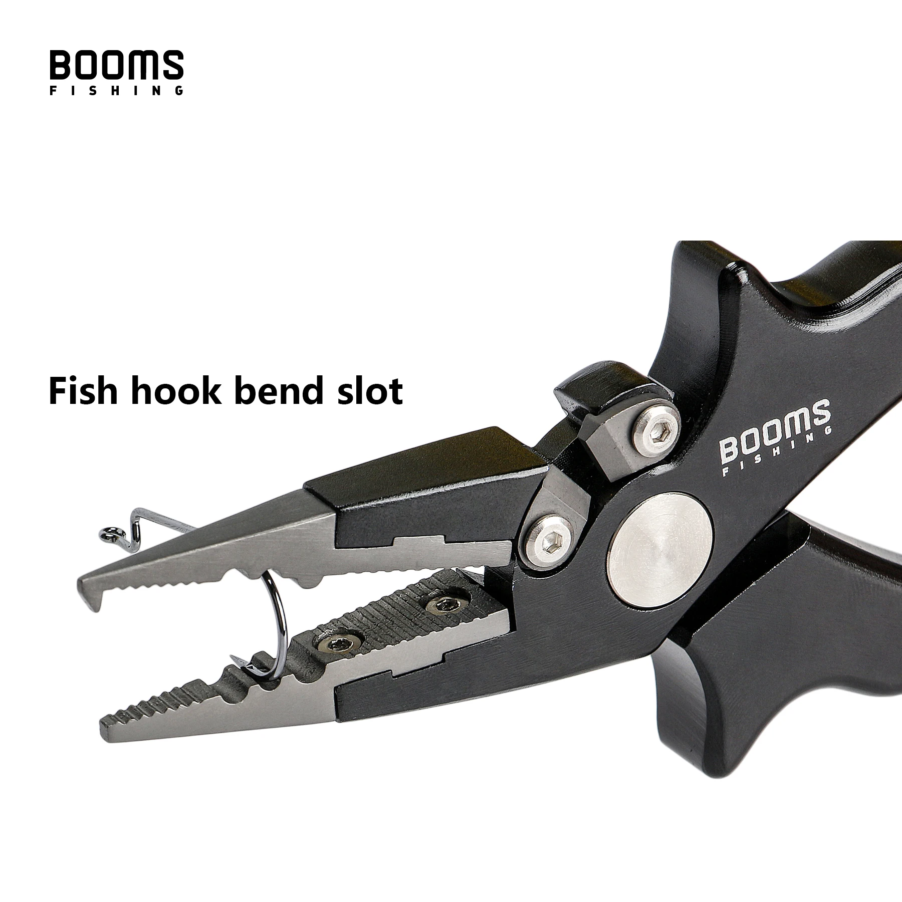 Быстроразъемные рыболовные плоскогубцы boms Fishing X07 для соленой воды со шнурком и