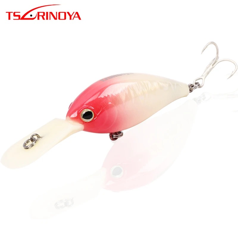 Tsurinoya DW21 64 мм 16 5 г Кривошип жесткие приманки тройные Крючки карп воблеры для