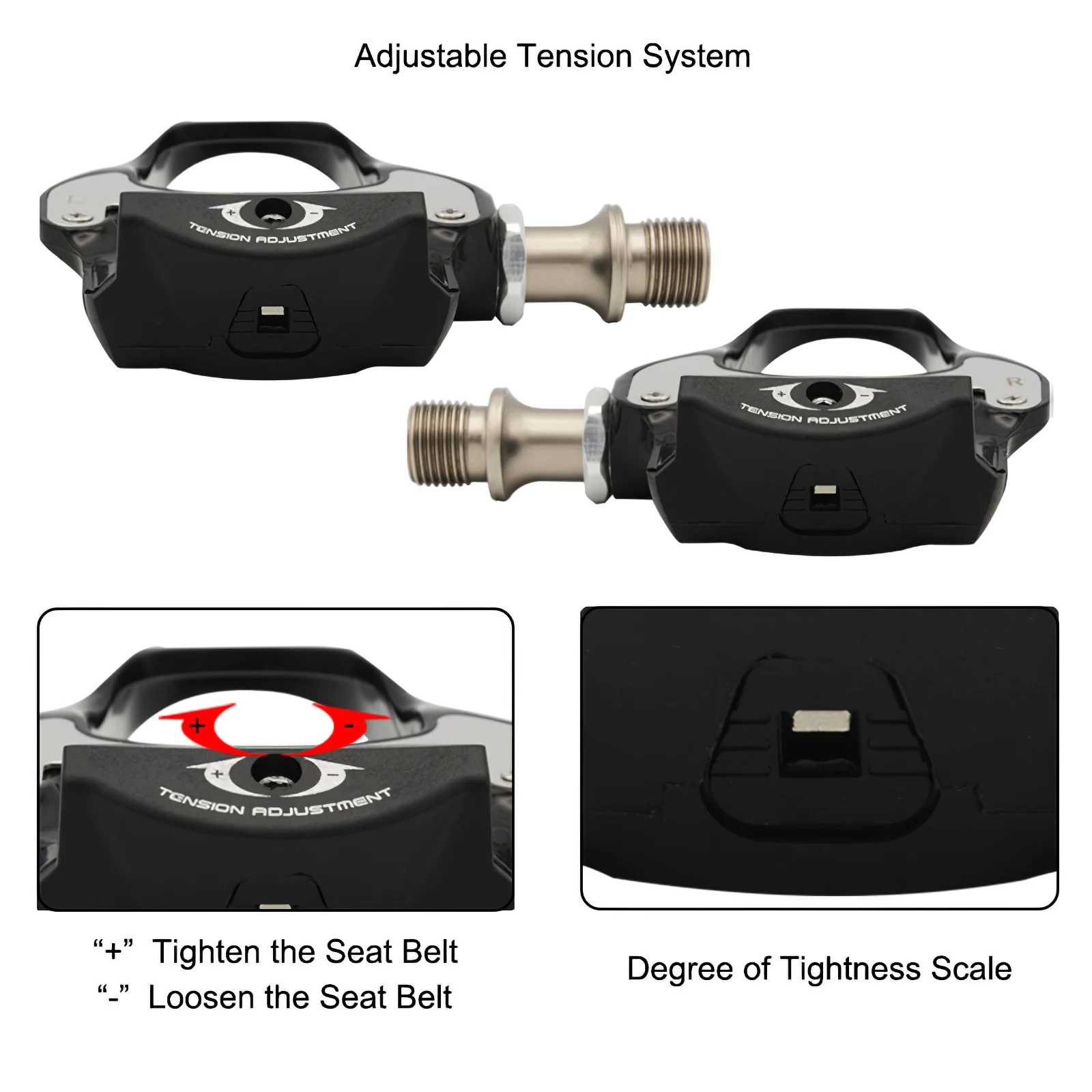 

Cycling Road Bike Bicycle Self-Locking Pedals Ultralight Aluminum Alloy Sealed Bearing Bicycle Pedal Bike Part Dust-Proof