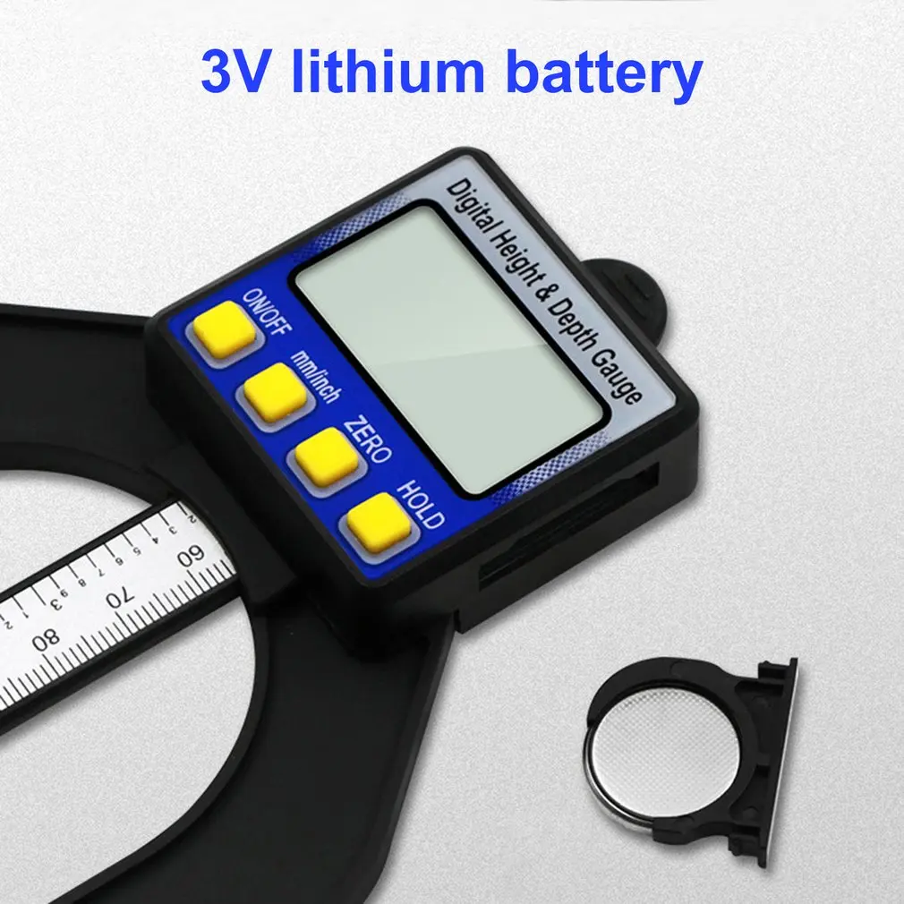 0-80 мм LCD цифровой датчик глубины деревообрабатывающие Штангенциркули
