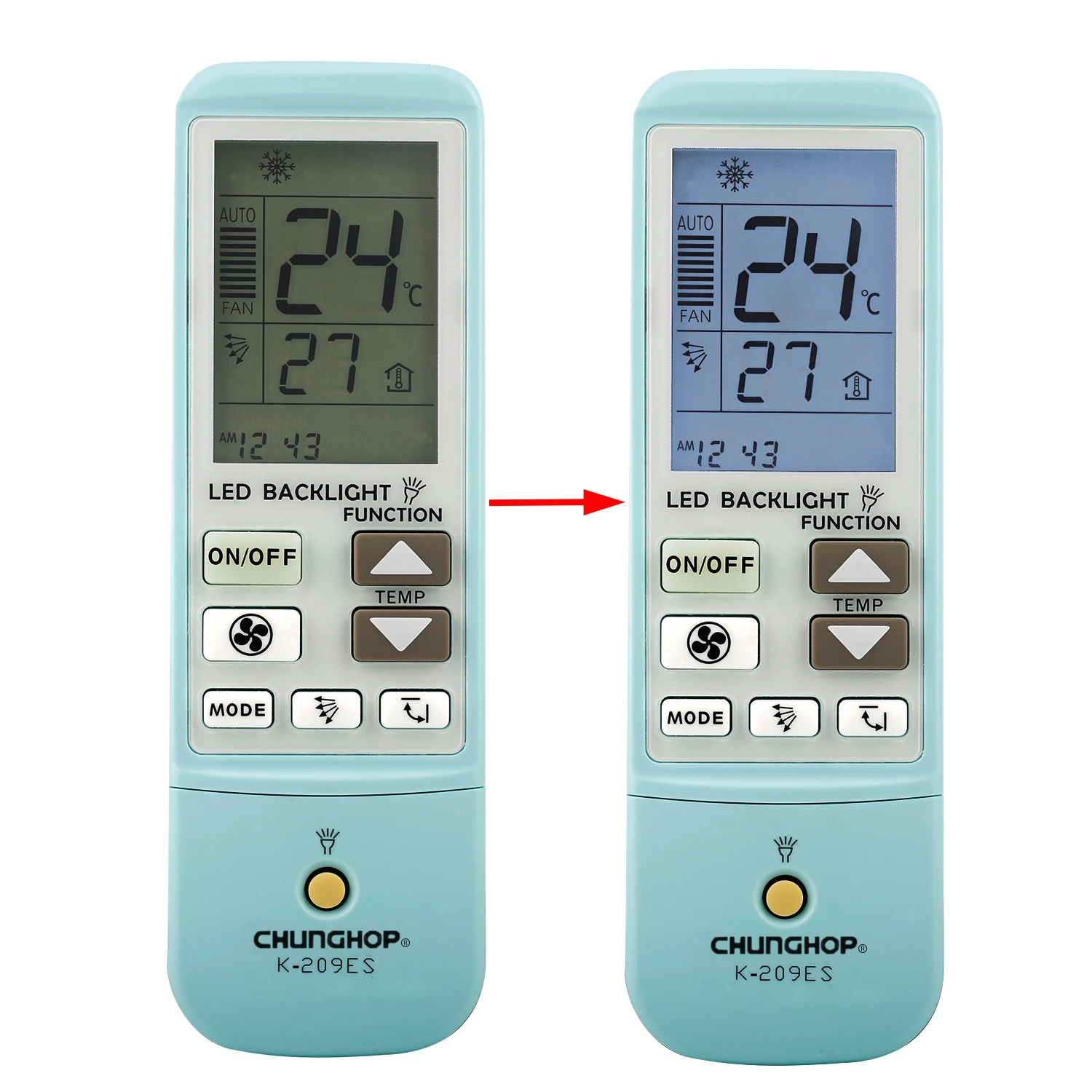 Пульт дистанционного Управления Кондиционера кондиционера CHUNGHOP K209ES