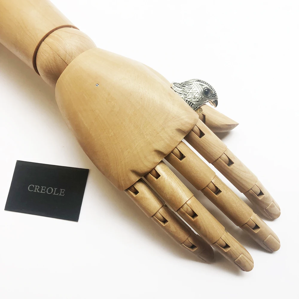 Кольцо с трехмерной вставкой Сокол модное ювелирное изделие из стерлингового