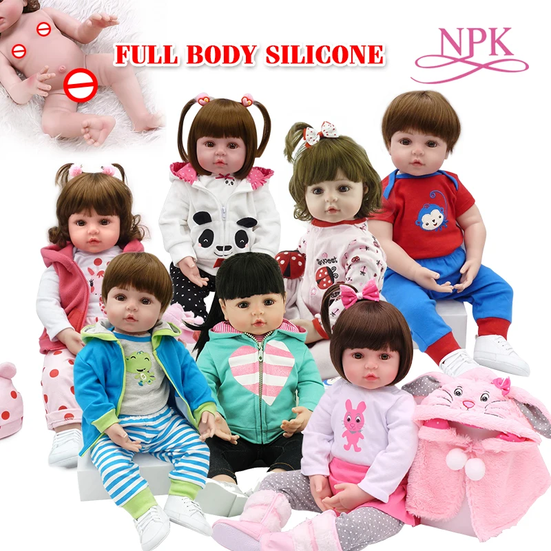 

19'' 48cm full body soft silicone babies sale Bath Reborn baby dolls Boneca Brinquedos waterproof toy for children Birthday gift