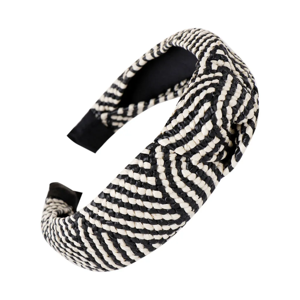 

Fashion Headband Braid Straw Hairband Hair Accessories Women Hair Head Hoop Sweet Girls Hair Headband