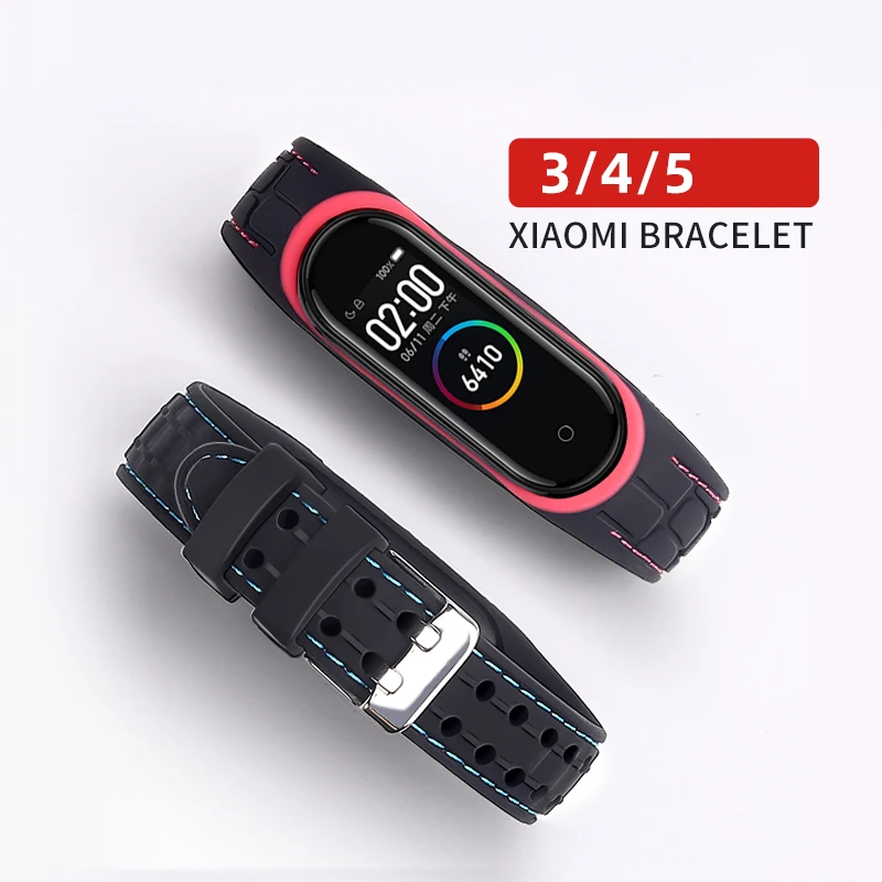 Mi band 6 Strap For Xiaomi Mi band 4 5 6 replacement Sport Silicone Smartwatch band wrist belt beacelet Miband 3 4 5 strap