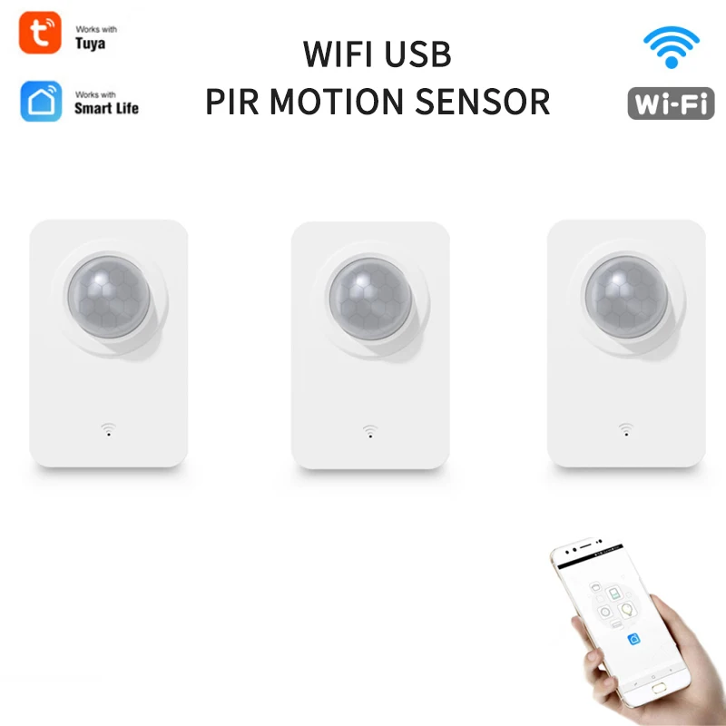 

Smart WiFi PIR Motion Sensor Human Body Sensor Detector Home Alarm System Smart PIR Motion Sensor Tuya Smart Life With Alexa
