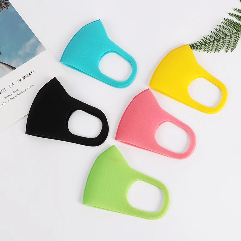 

10PCS Kids Mask Windproof Warm Dust Mask Safe Breathable Sponge Mouth Mask Dustproof Anti Smoke Mask Respirator for Girl Boy