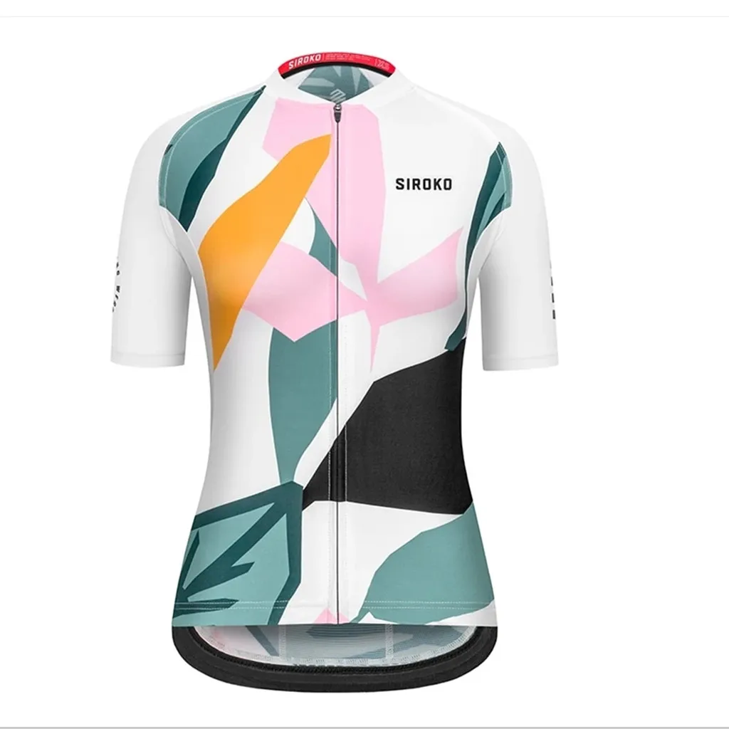 Women's Siroko Cycling Jersey Short Sleeve Tops Pro Team Bicycle Clothing Custom Maillot Bike Apparel Sportswear Quick Dry Shirt