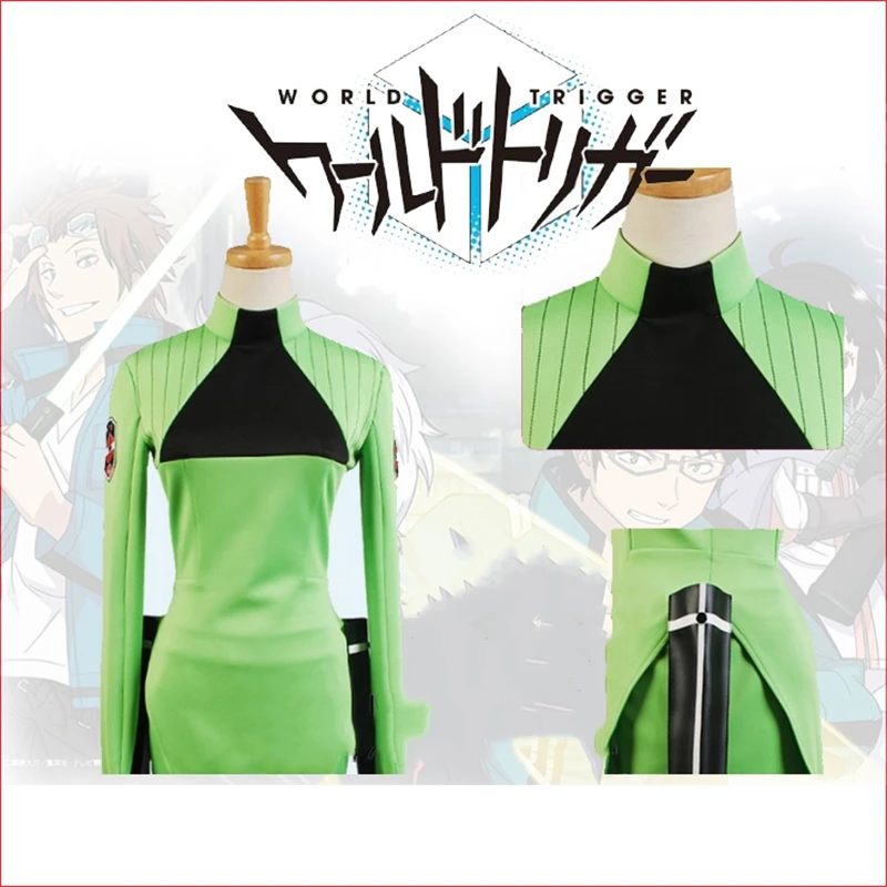 Костюм Anime World Trigger Kirie Konami для косплея на Хэллоуин: пиджак, брюки и ножны в настроенном размере.
