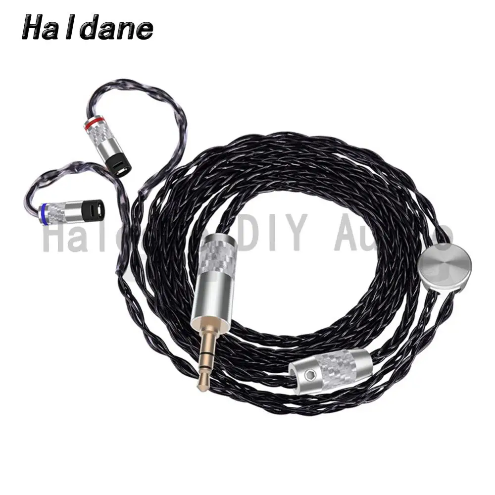 

Haldane HIFI 3.5/2.5/4.4mm Balanced（Soft Black 1.2m）7nOCC Silver Plated Headphone Upgrade Cable For IE80 IE8 IE8I IE80S