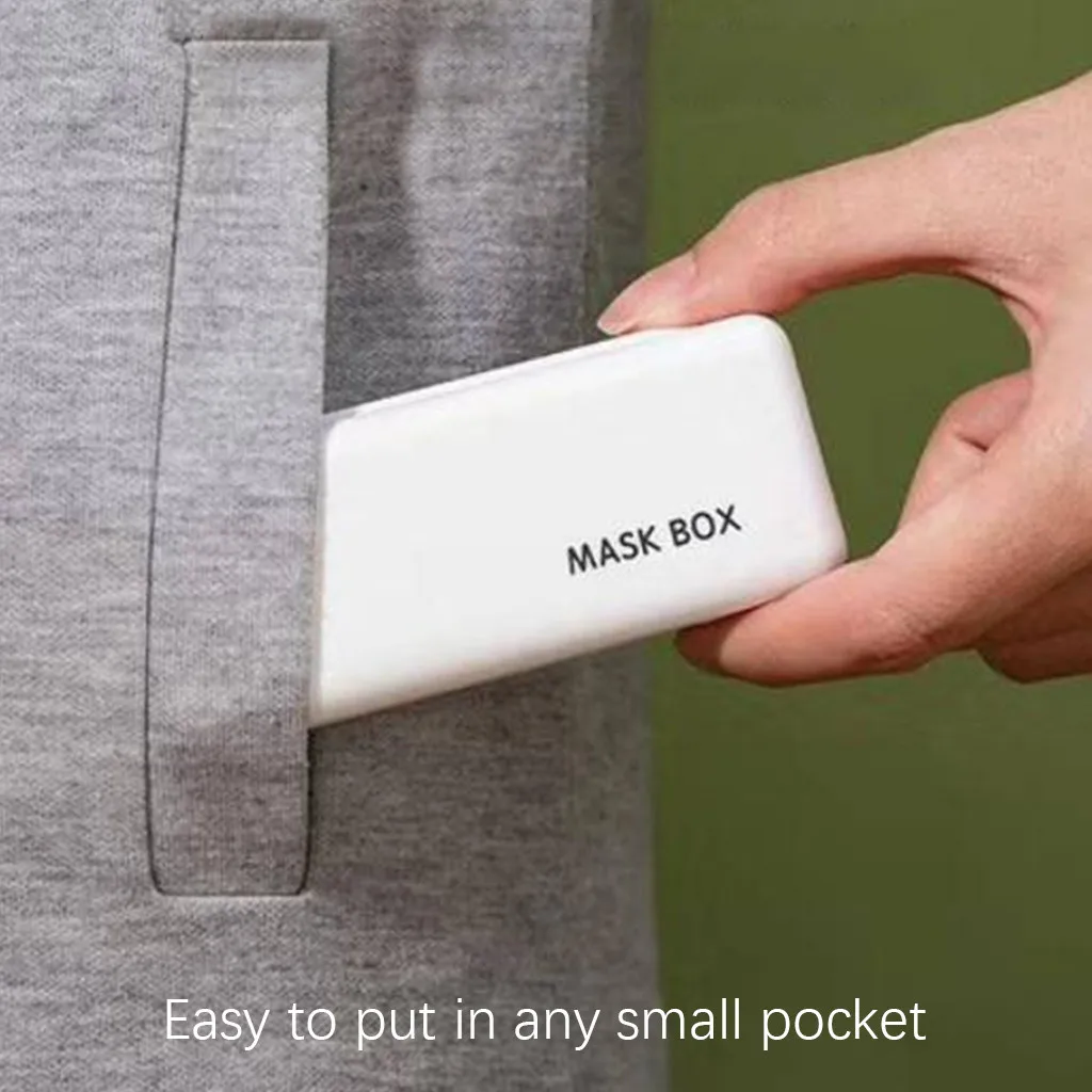 

Mini Disposable Masks Storage Case Mask Storage Holder Artifact Moisture-Proof Face Shiled Dust-Proof Folder Bag Storage Box#