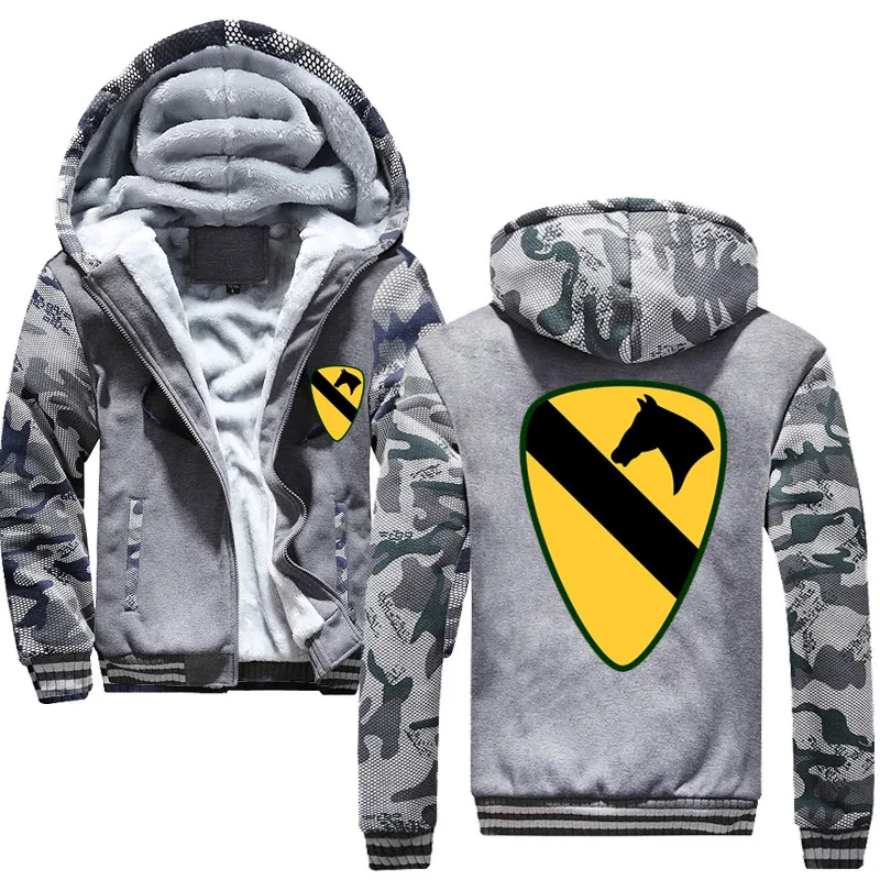 Классические толстовки с капюшоном первого кавалерийного подразделения (армия