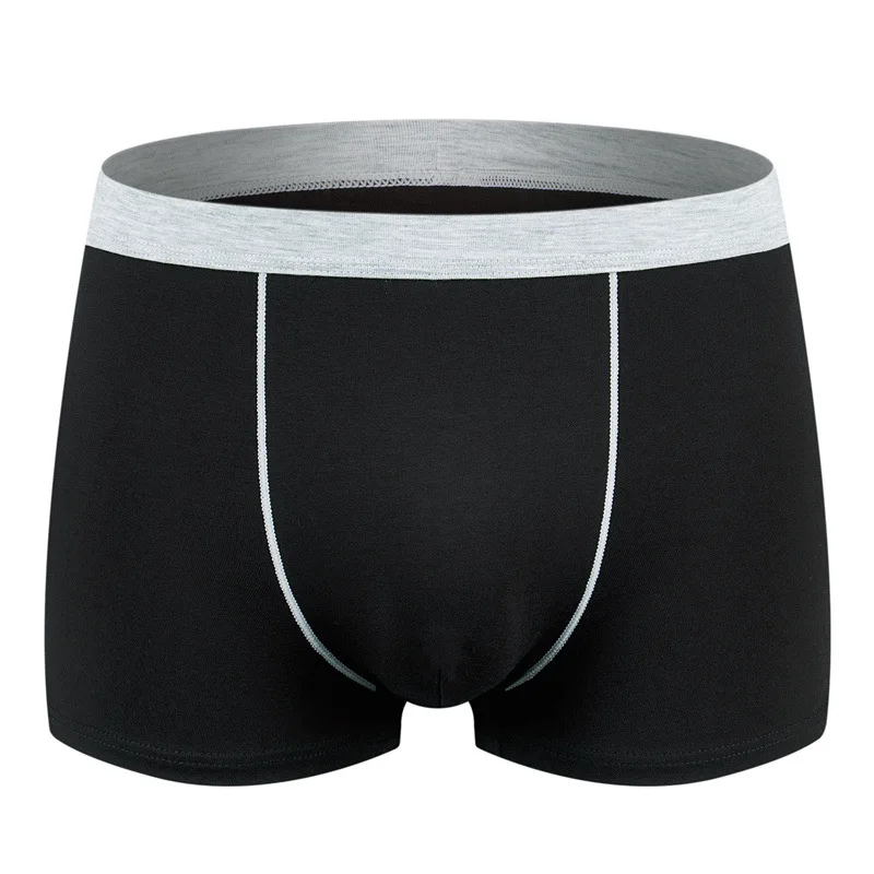 5PCS/Lot Modal Men's Underwear 3D Seamless Sexy Oversized Boxers Pants Loose Fat Guy Youth Middle Waist Boxer Summer 3459XLKGSMM