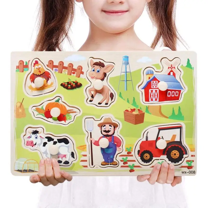 Развивающие игрушки для детей деревянные Обучающие головоломки с цифрами