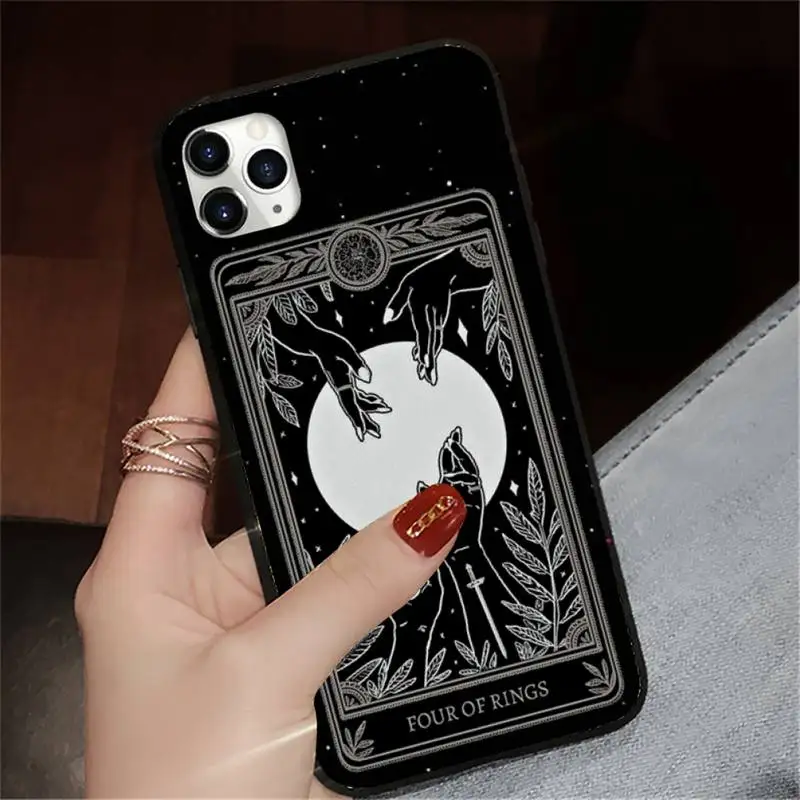 

Witches moon Tarot Mystery totem Phone Case for iPhone 11 12 pro XS MAX 8 7 6 6S Plus X 5S SE 2020 XR