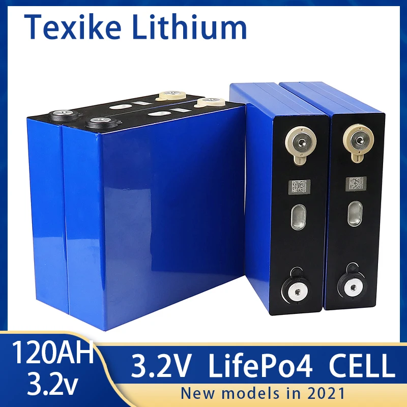 

New 3.2V 120Ah LifeO4 Cell 12V 24V 48V Battery Pack For Solar Ebike Lithium Iron Phosphate Cycle 4000 Times Tax Free