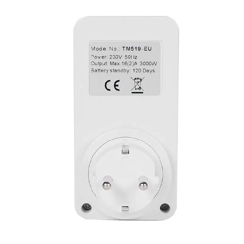 

Digital Timer Socket AC230V Time Relay Programmable EU/US/UK/ISR/BR/IT Plug