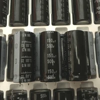 6pcs new genuine japan nichicon gn 500v150uf 22x50mm electrolytic capacitor 150uf500v ce 105 degrees 500v 150uf gn
